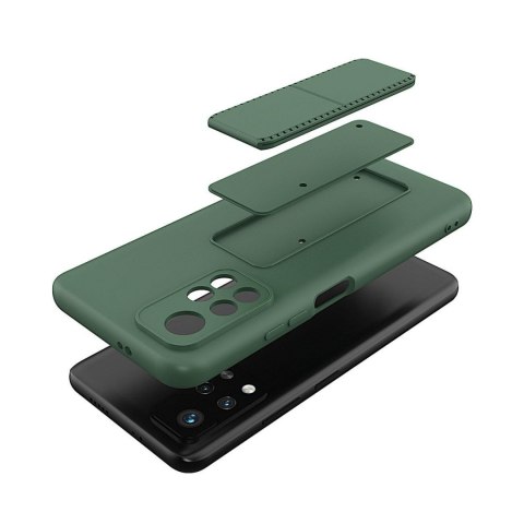 Wozinsky Kickstand Case elastyczne silikonowe etui z podstawką Xiaomi Redmi 10 czerwony