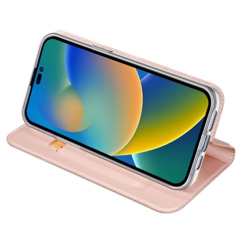 Etui Dux Ducis Braders z klapką do iPhone 14 Pro Max różowy