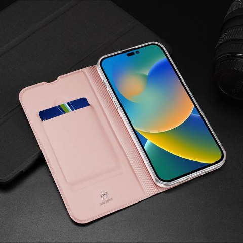 Etui Dux Ducis Braders z klapką do iPhone 14 Pro Max różowy