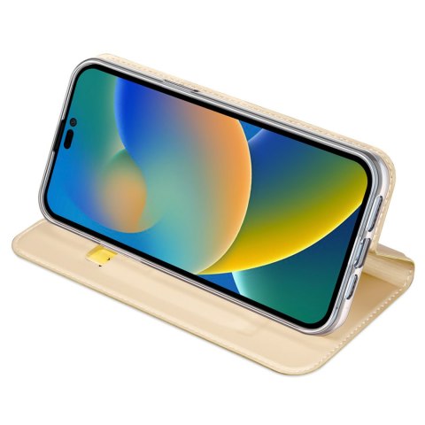 Etui Dux Ducis Braders z klapką do iPhone 14 Pro Max złoty