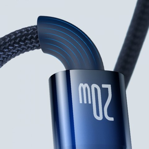 Baseus Explorer Series kabel przewód USB Typ C - Lightning 20W 1m niebieski (CATS000003)
