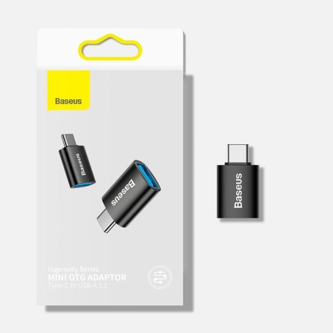 Baseus Ingenuity Series przejściówka adapter z USB Typ C do USB-A 3.2 gen 1 czarny (ZJJQ000001)