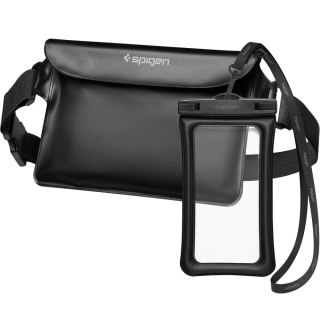 SPIGEN A621 UNIVERSAL WATERPROOF CASE & WAIST BAG BLACK