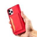 Etui Card Braders Case do iPhone 12 Pro Max czerwony