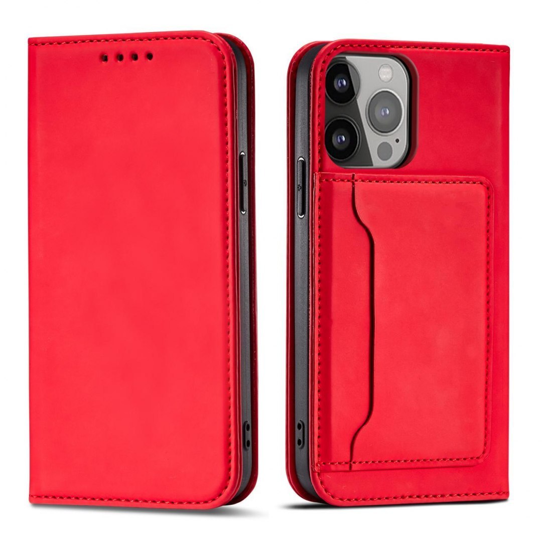 Etui Card Braders Case do iPhone 13 Pro Max czerwony