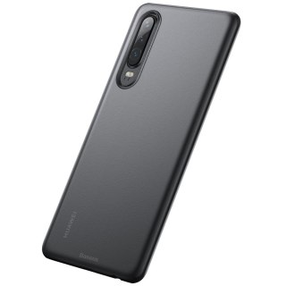 Ultracienkie etui pokrowiec Baseus Wing Case do Huawei P30 czarno-przezroczysty