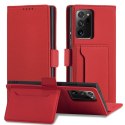 Etui Card Braders Case do Samsung Galaxy S22 Ultra czerwony
