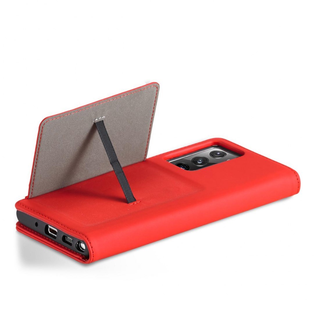 Etui Card Braders Case do Samsung Galaxy S22 Ultra czerwony