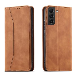 Etui Fancy Braders Case do Samsung Galaxy S22 Plus brązowy