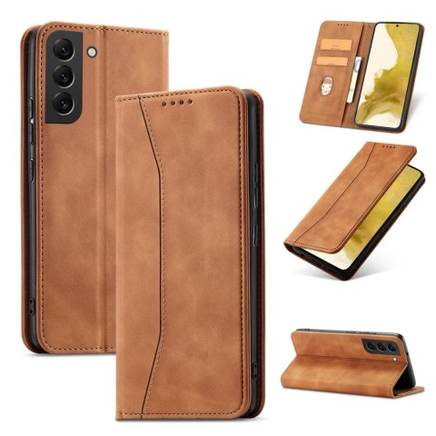 Etui Fancy Braders Case do Samsung Galaxy S22 Plus brązowy