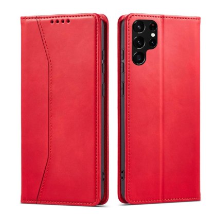 Etui Fancy Braders Case do Samsung Galaxy S22 Ultra czerwony