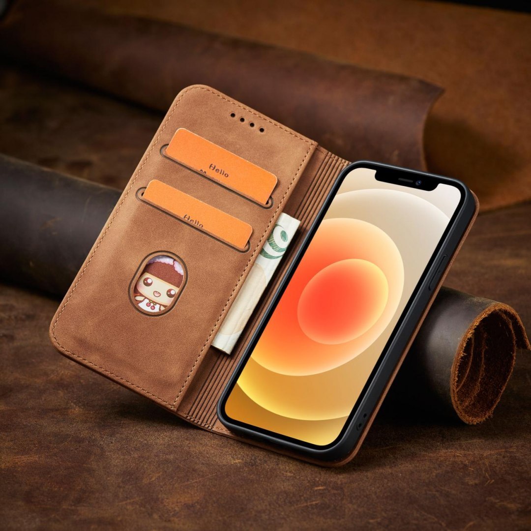 Etui Fancy Braders Case do iPhone 12 Pro Max brązowy