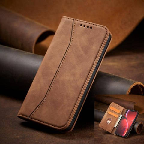 Etui Fancy Braders Case do iPhone 13 Pro Max brązowy