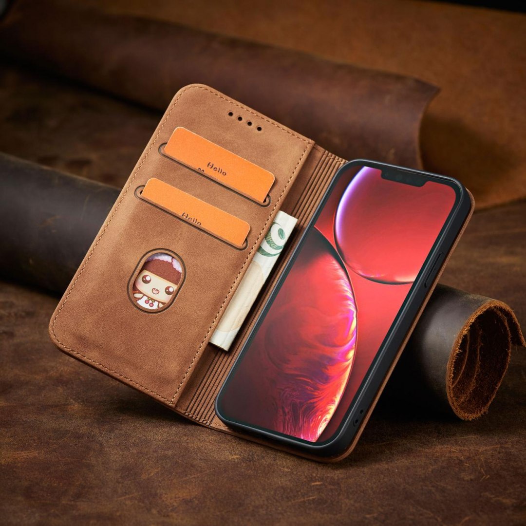Etui Fancy Braders Case do iPhone 13 Pro Max brązowy