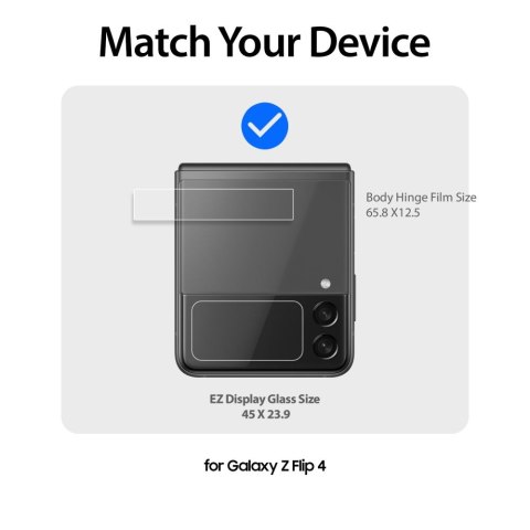 ZESTAW Szkło + Folia do Samsung Galaxy Z Flip4 Whitestone