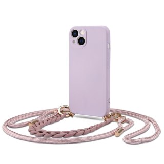 Kobiece etui ze smyczą Icon Chain Iphone 13 Violet