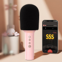 Mikrofon bezprzewodowy Braders do karaoke z głośnikiem Bluetooth 5.0 1200mAh niebieski