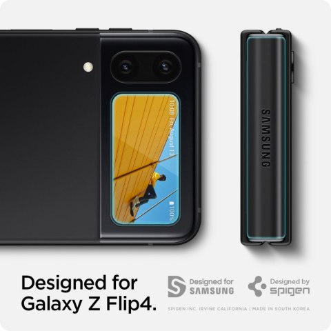 SZKŁO HARTOWANE SPIGEN GLASS FC "EZ FIT" + HINGE FILM 2-PACK GALAXY Z FLIP 4 BLACK