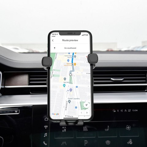 Wozinsky uchwyt grawitacyjny na telefon na kratkę w samochodzie czarny (WCHBK7)