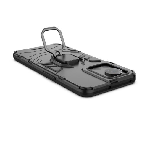 Ring Armor pancerne hybrydowe etui pokrowiec + magnetyczny uchwyt OnePlus Ace czarny