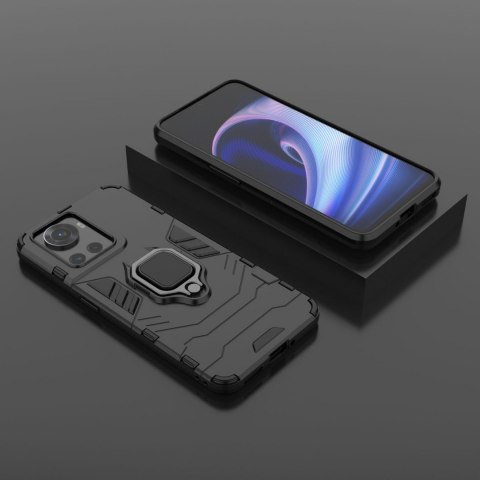 Ring Armor pancerne hybrydowe etui pokrowiec + magnetyczny uchwyt OnePlus Ace czarny