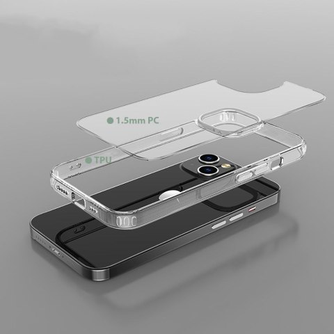 Etui Flexair Hybrid do iPhone 14 Clear