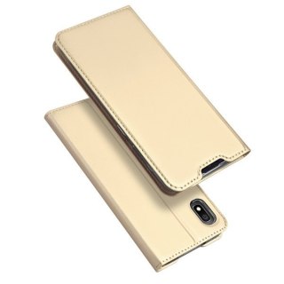 Etui z klapką DUX DUCIS Skin Pro do Samsung Galaxy A10 złoty