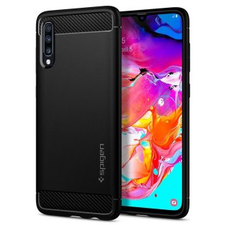 Etui Spigen do Samsung Galaxy A70 Rugged Armor czarny