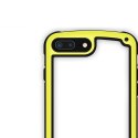 Wytrzymały pokrowiec etui z żelową ramką do iPhone 8 Plus / 7 Plus żółty