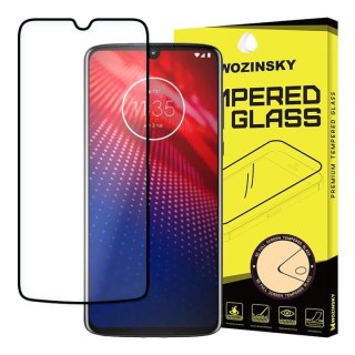 Szkło hartowane na cały ekran z ramką do Motorola Moto Z4 czarny