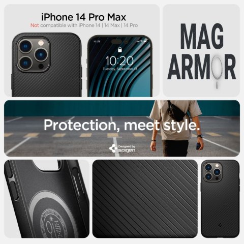 SPIGEN MAG ARMOR IPHONE 14 PRO MAX MATTE BLACK