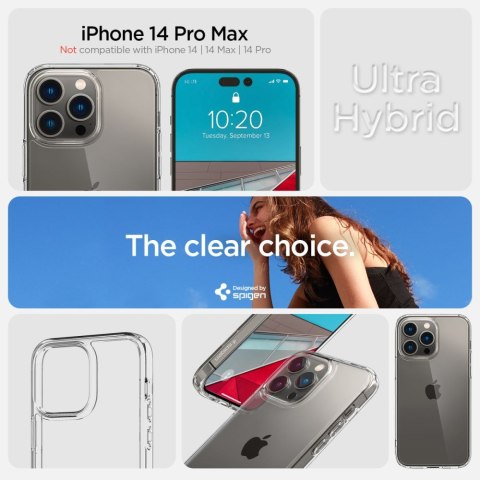 SPIGEN ULTRA HYBRID IPHONE 14 PRO MAX CRYSTAL CLEAR