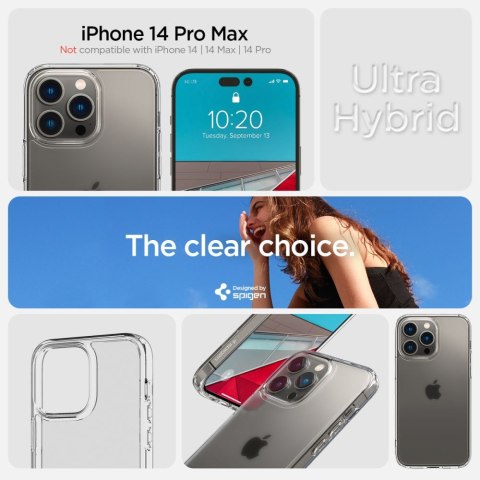 SPIGEN ULTRA HYBRID IPHONE 14 PRO MAX FROST CLEAR