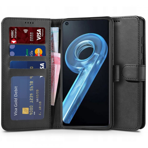 Etui Wallet Portfel z Klapką + Szkło Ochronne do Realme 9i