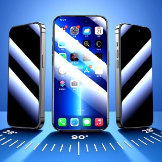 Szkło hartowane Privacy Knight do iPhone 14 Pro Max z filtrem Anti-Spy na cały ekran z ramką