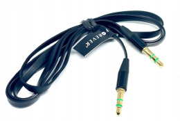 Kabel Audio Jack 3,5mm - Jack 3,5mm 1,0 m Czarny