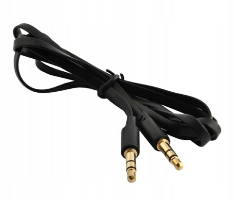 Kabel Audio Jack 3,5mm - Jack 3,5mm 1,0 m Czarny