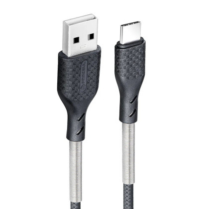 Kabel USB - USB-C Quick Charge 3.0 3A 1 metr czarny