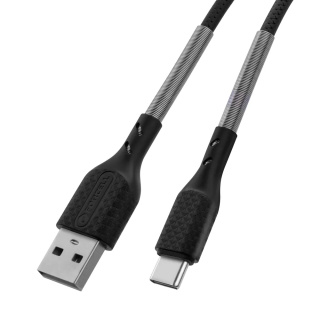 Kabel USB - USB-C Quick Charge 3.0 3A 1 metr czarny