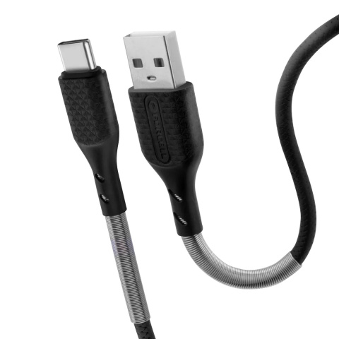 Kabel USB - USB-C Quick Charge 3.0 3A 1 metr czarny