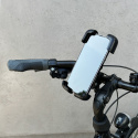 Mocny uchwyt na telefon na kierownicę roweru, motocykla, hulajnogi – czarny (WBHBK6)