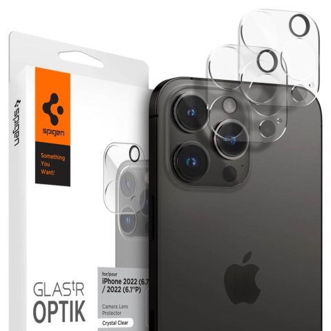 OSŁONA APARATU SPIGEN OPTIK.TR CAMERA PROTECTOR 2-PACK IPHONE 14 PRO / 14 PRO MAX CRYSTAL CLEAR