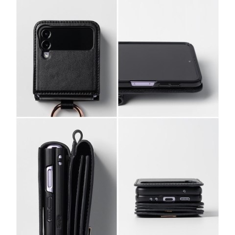 RINGKE SIGNATURE CARD POCKET GALAXY Z FLIP 4 BLACK