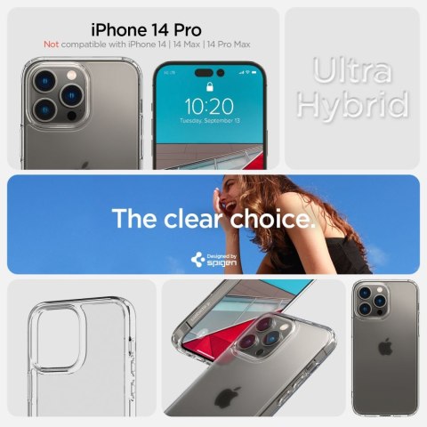 SPIGEN ULTRA HYBRID IPHONE 14 PRO FROST CLEAR