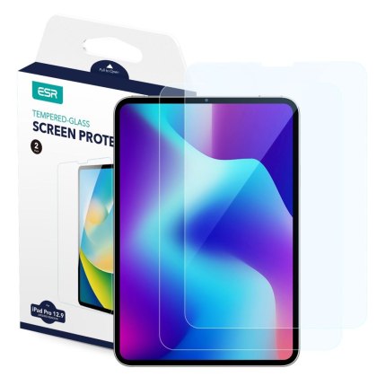 2x Szkło Hartowane ESR do iPad Pro 12.9 2020 / 2021 / 2022 Clear