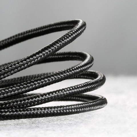 Baseus Cafule Cable wytrzymały nylonowy kabel przewód USB / USB-C QC3.0 2A 3M czarno-szary (CATKLF-UG1)