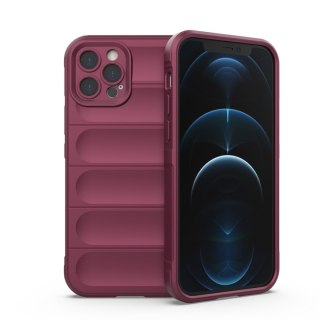 Etui Magic Shield Case Braders do iPhone 12 Pro burgundowy