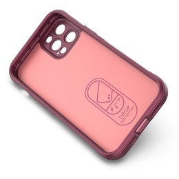 Etui Magic Shield Case Braders do iPhone 12 Pro burgundowy