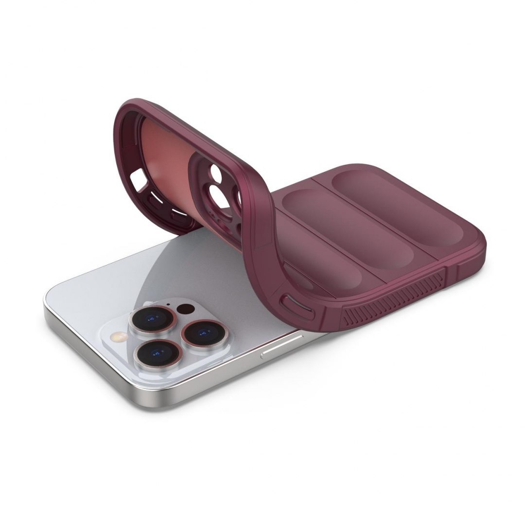 Etui Magic Shield Case Braders do iPhone 13 Pro Max burgundowy