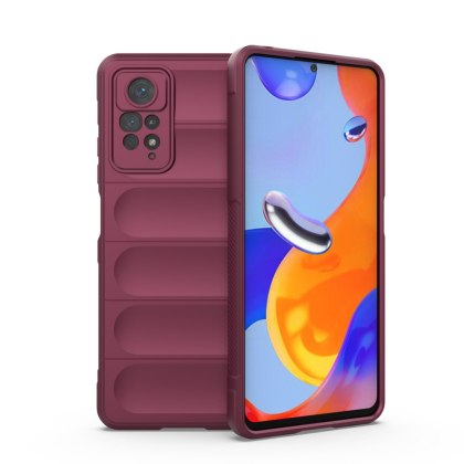 Etui Magic Shield Case Braders do Xiaomi Redmi Note 11 Pro burgundowy